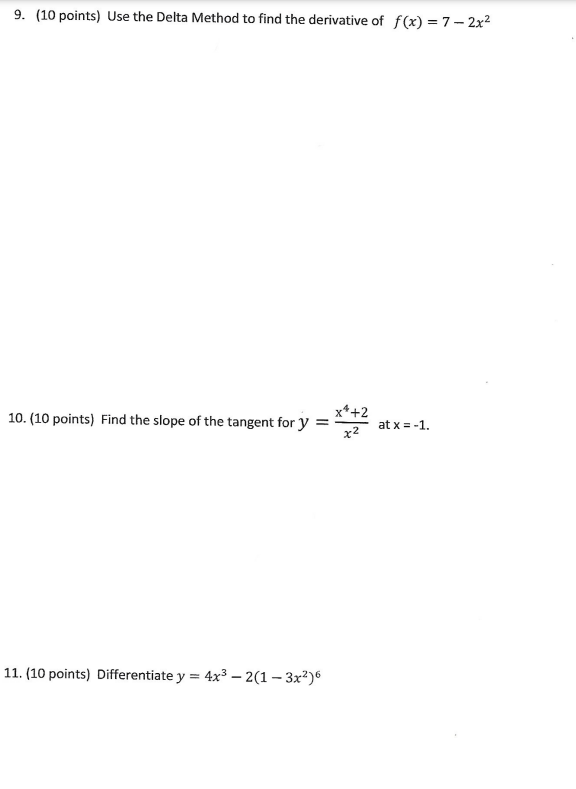 Solved 9. (10 points) Use the Delta Method to find the | Chegg.com