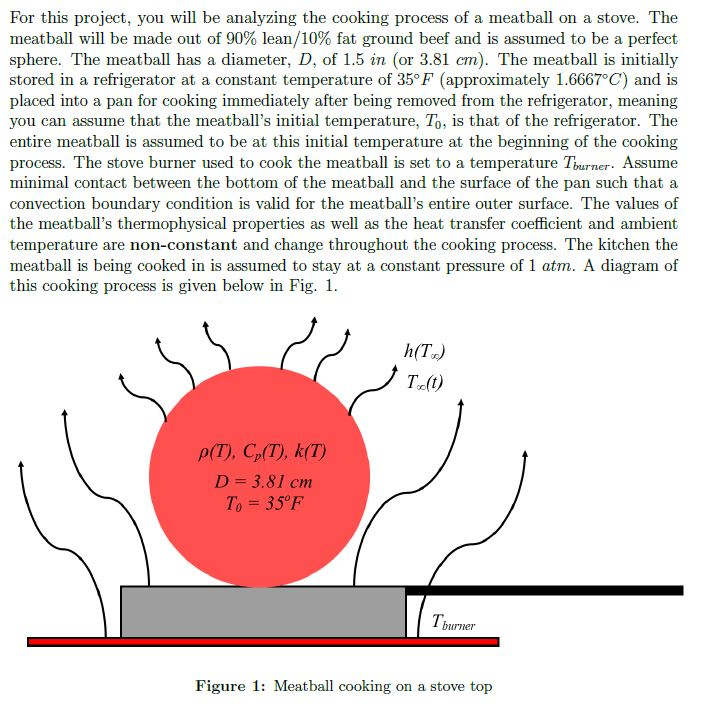 For this project, you will be analyzing the cooking | Chegg.com