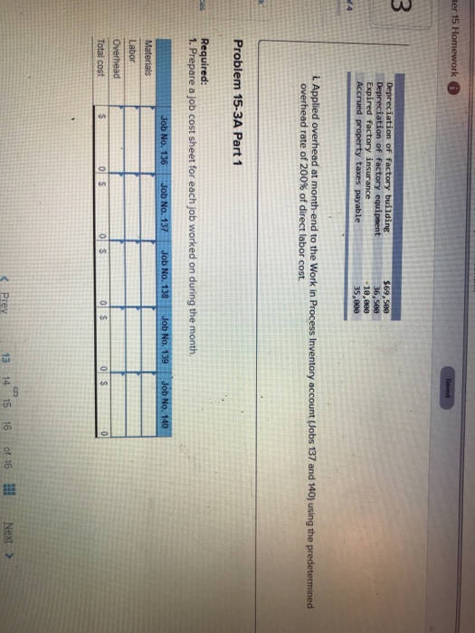 Solved 13 Required information Problem 15-3A Source | Chegg.com