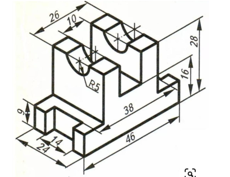 Solved Write G&M code for the part above to be made on CNC | Chegg.com