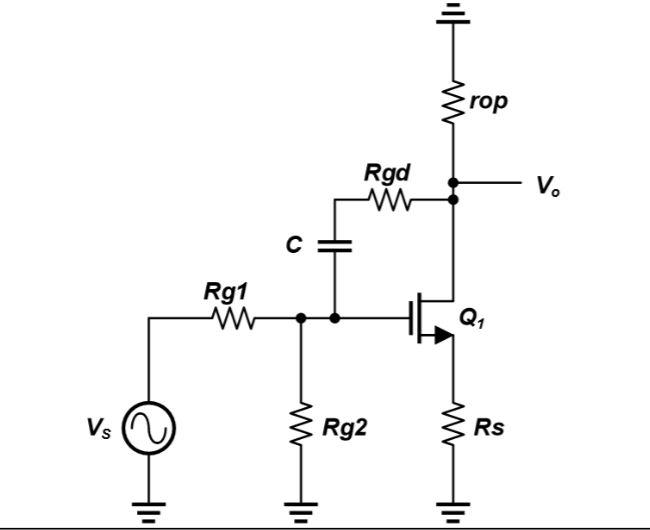 Solved 1. Find the DC Gain. 2. When there is no parasitic | Chegg.com