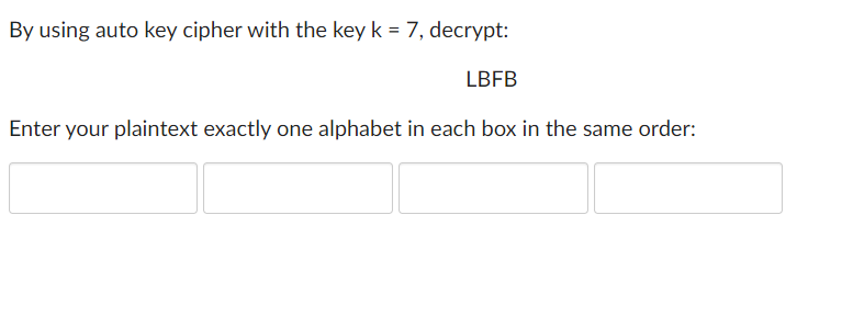 Solved An involutory key in a permutation cipher is a | Chegg.com