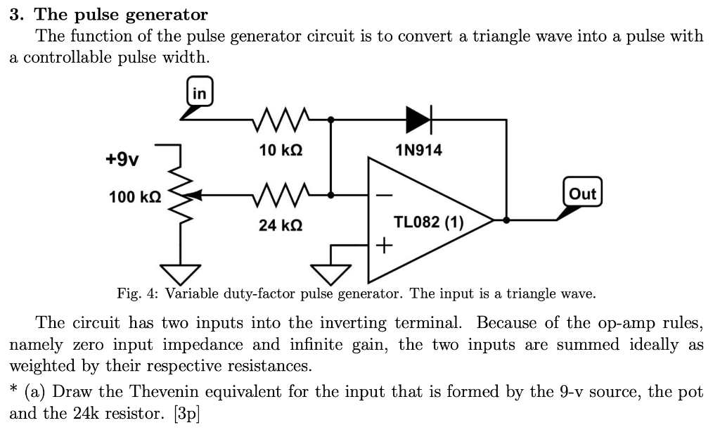 Solved 3. The pulse generator The function of the pulse | Chegg.com