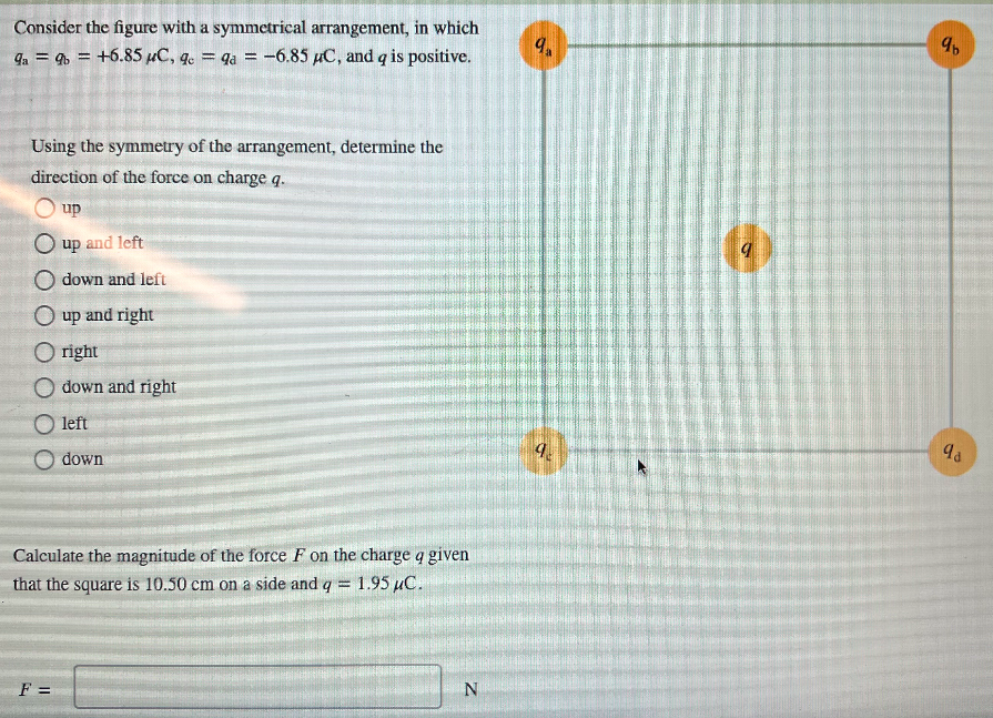 Solved Consider the figure with a symmetrical arrangement, | Chegg.com