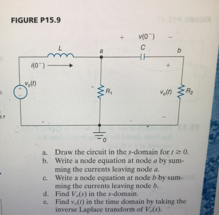 Solved 15.9 In the circuit shown in Figure P15.9, let C 0.5 | Chegg.com