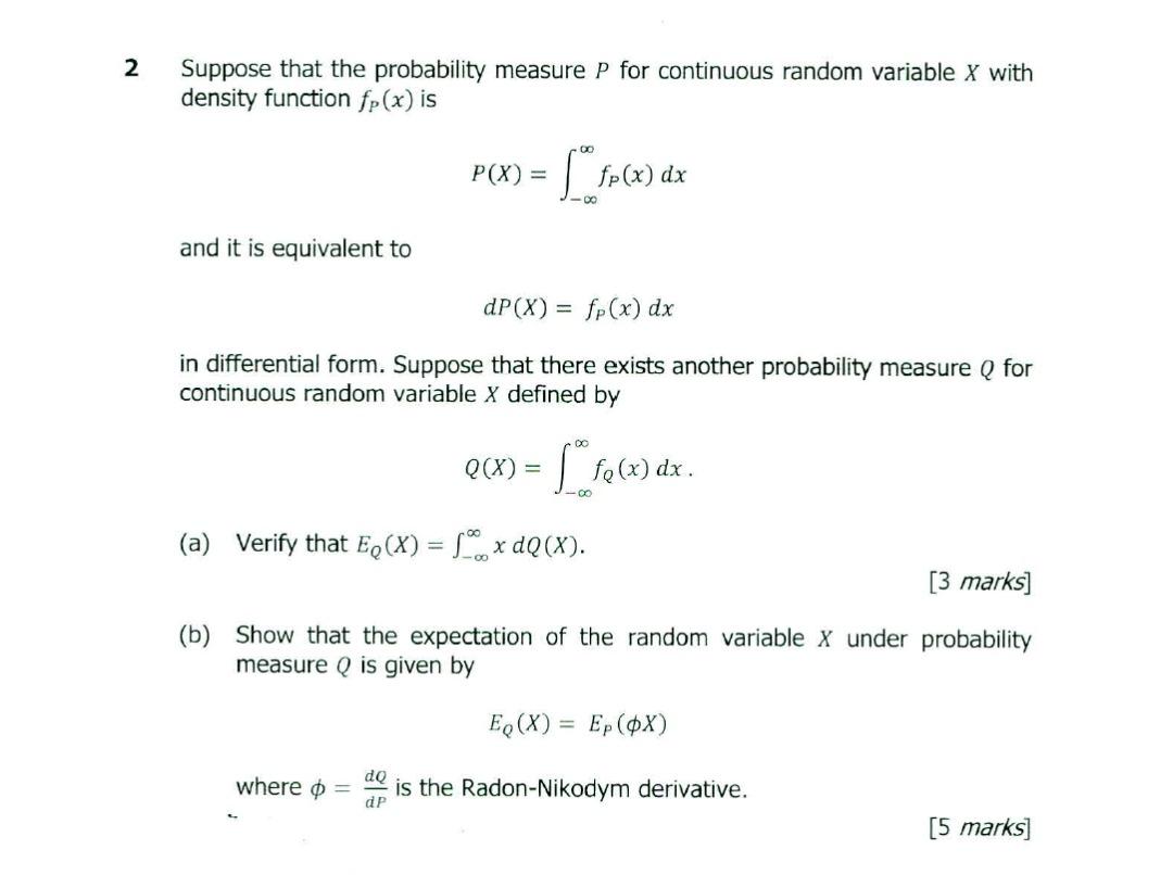Solved N Suppose that the probability measure P for | Chegg.com