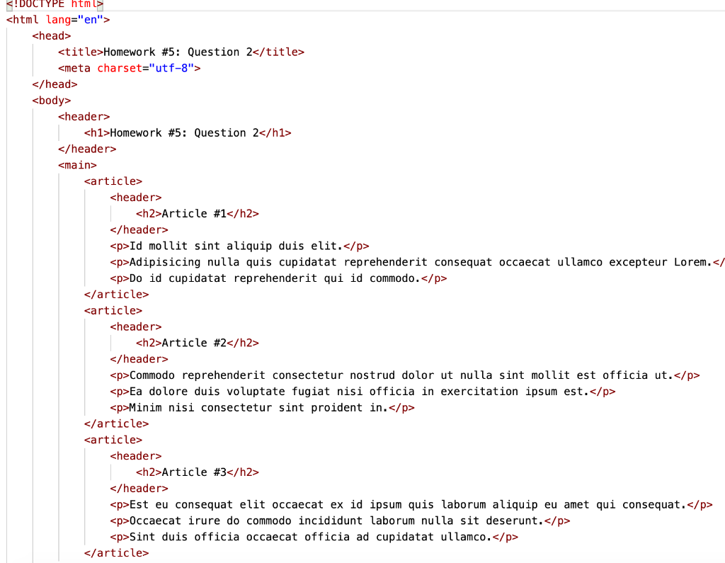 Solved .html]: Using Embedded CSS repeat the same steps as | Chegg.com