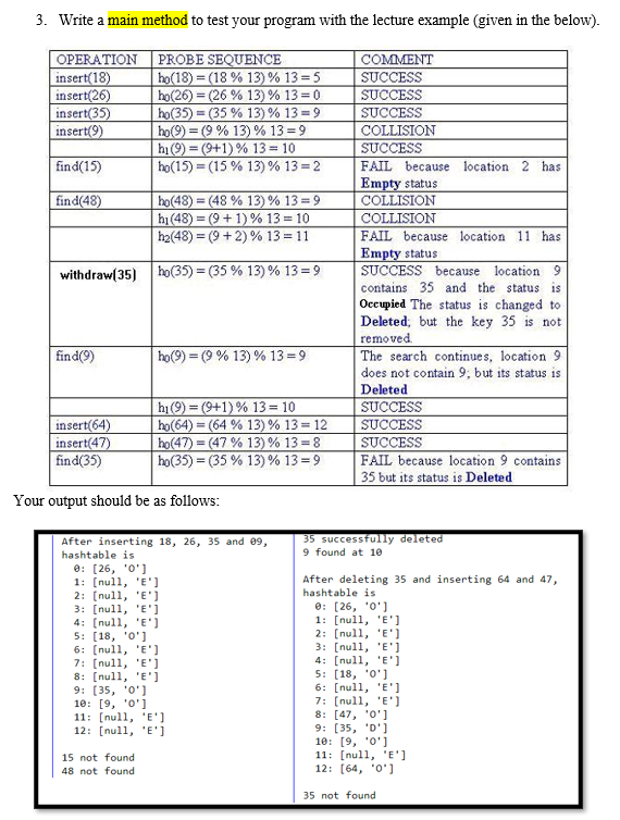 Solved a. 1. class Entry - this class represents an entry in | Chegg.com