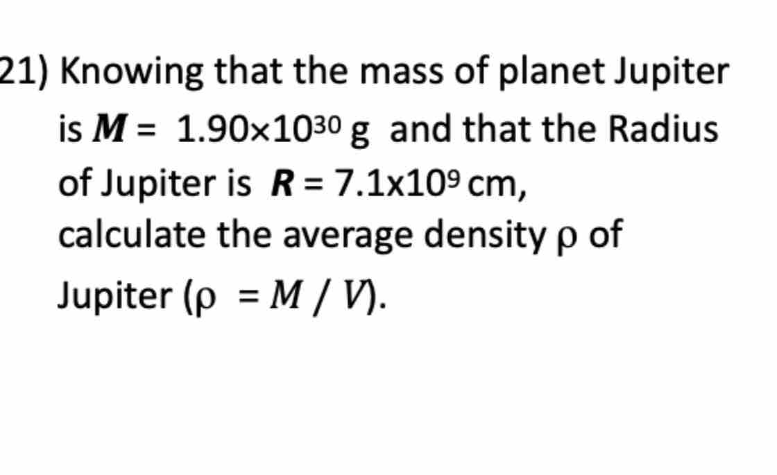 Solved Knowing that the mass of planet Jupiteris | Chegg.com