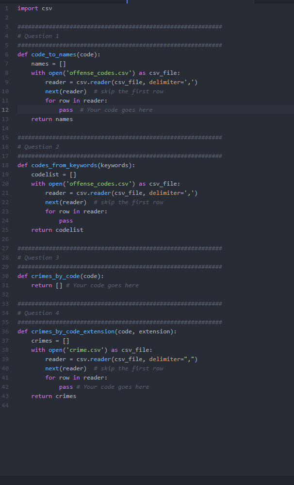 Solved offence codes.csv Is a CSV file that contains Chegg