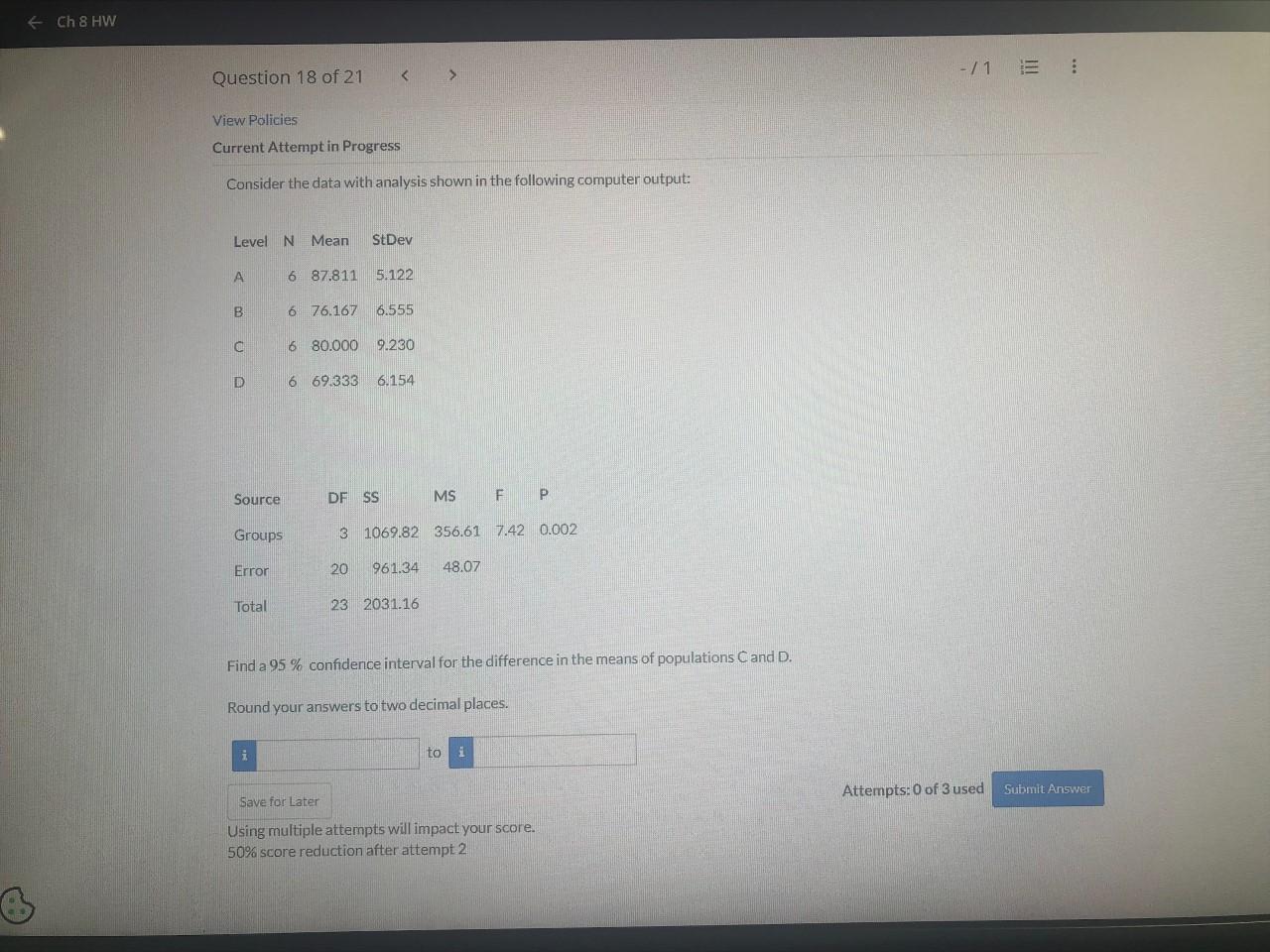 Solved View Policies Current Attempt in Progress Consider | Chegg.com