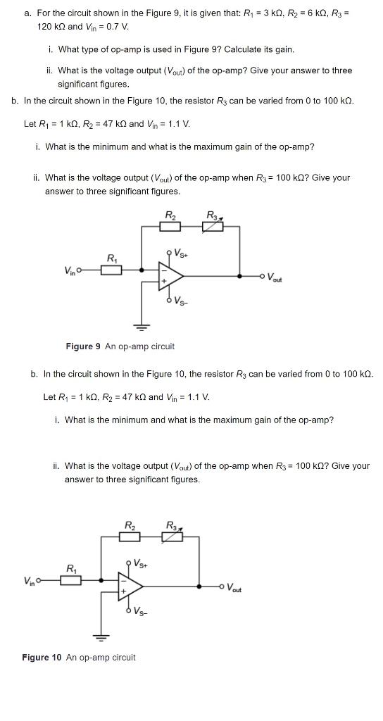 Solved a. For the circuit shown in the Figure 9 , it is | Chegg.com