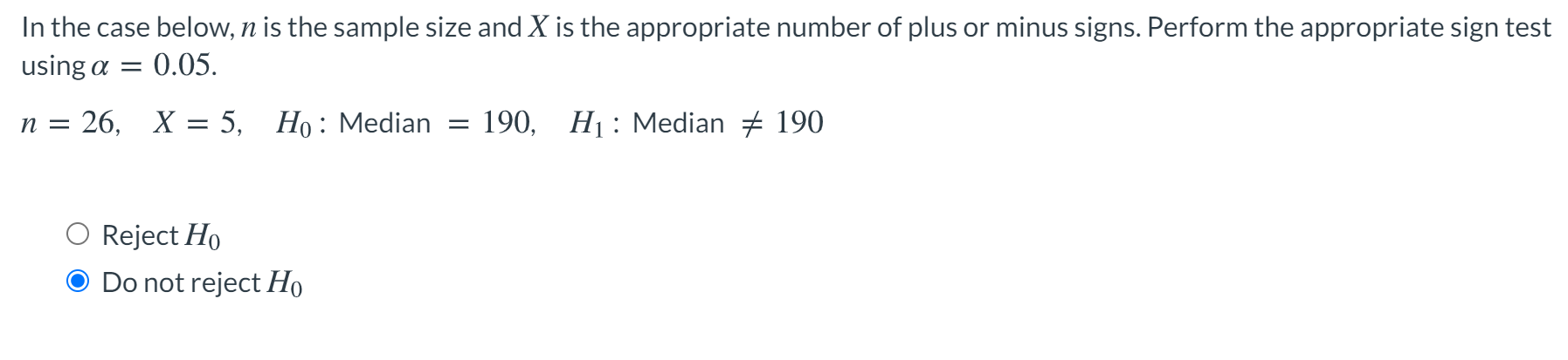 Solved In the case below, n is the sample size and X is the | Chegg.com