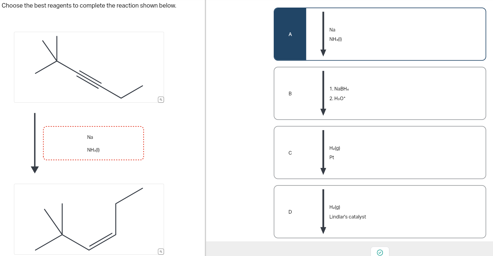 Solved Choose The Best Reagents To Complete The Reaction | Chegg.com