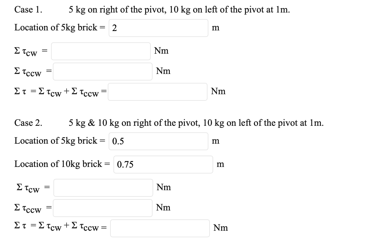 solved-case-1-5-kg-on-right-of-the-pivot-10-kg-on-left-of-chegg