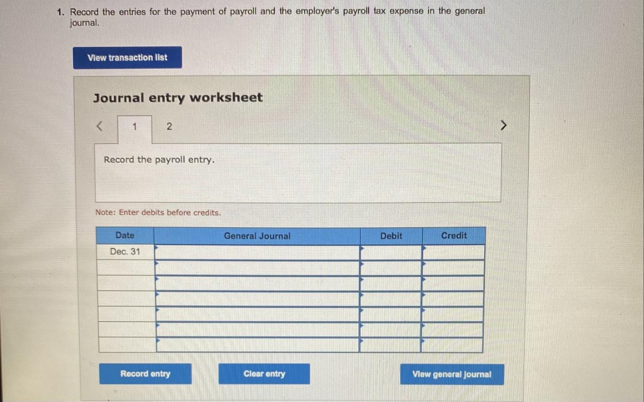 Solved Problem 13-8 Journalizing Payroll Transactions The | Chegg.com