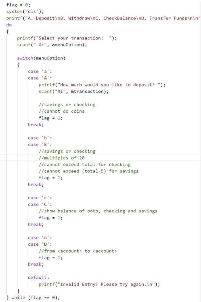 Solved Write a C program that includes the following | Chegg.com