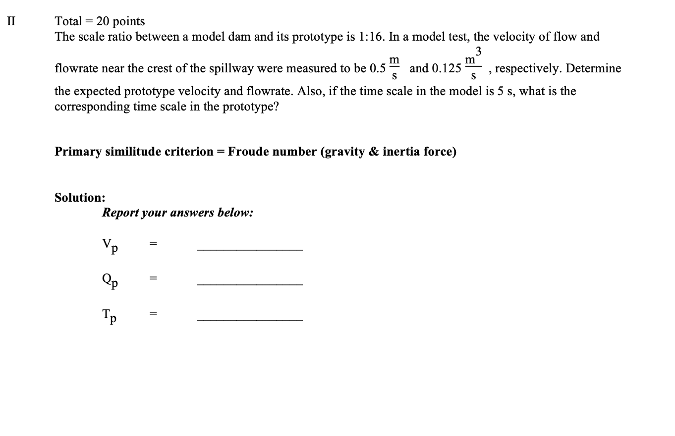 solved-ii-total-20-points-the-scale-ratio-between-a-model-chegg