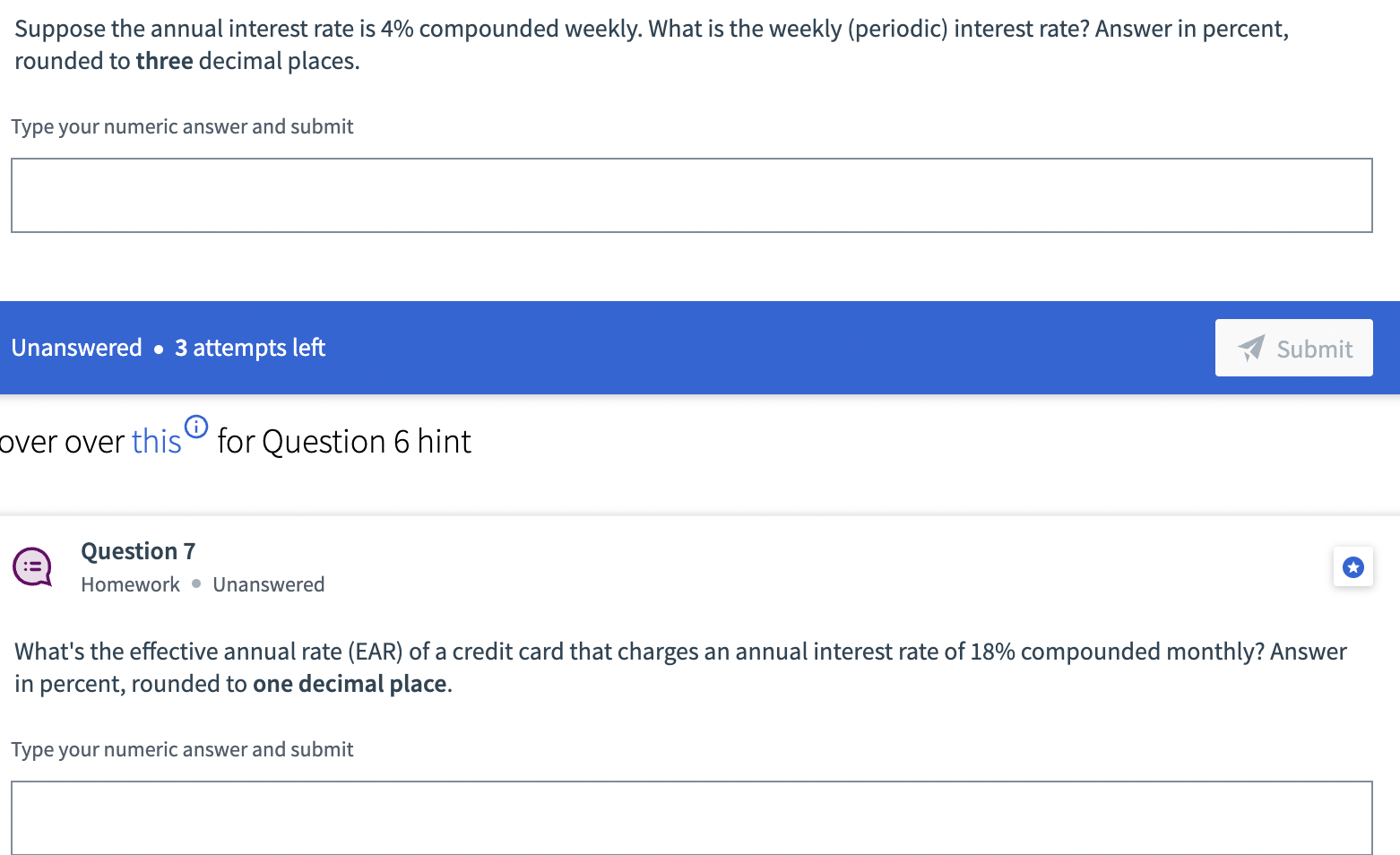 Solved Suppose the annual interest rate is 4% compounded | Chegg.com