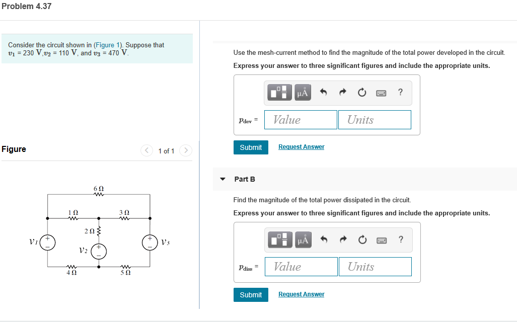 Solved Problem 4.37 Consider the circuit shown in (Figure | Chegg.com