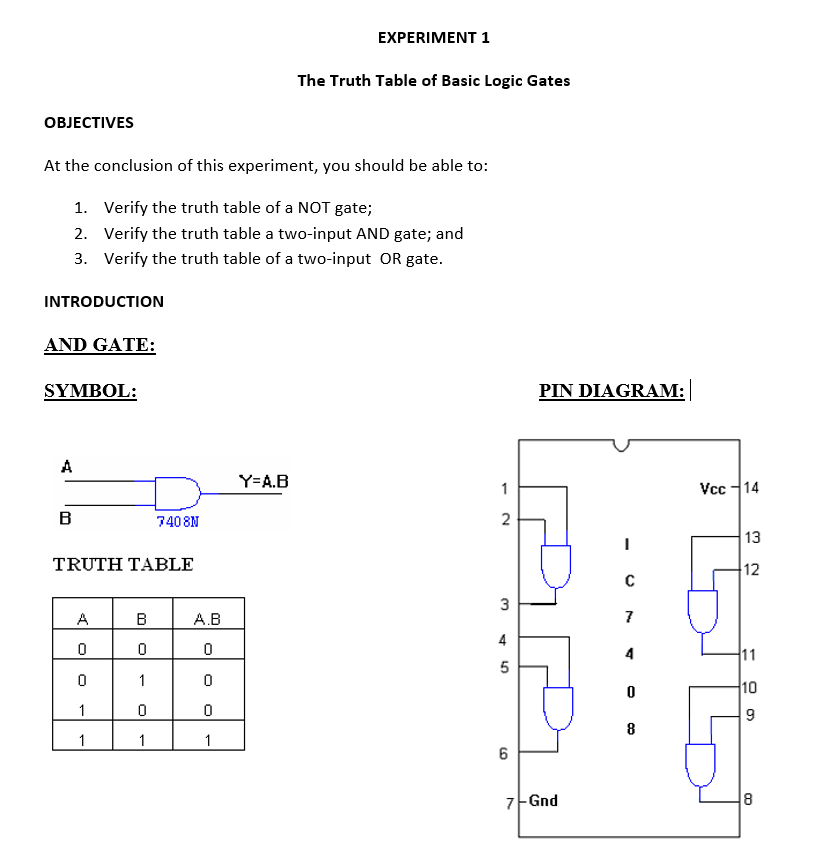 conclusion for logic gates experiment