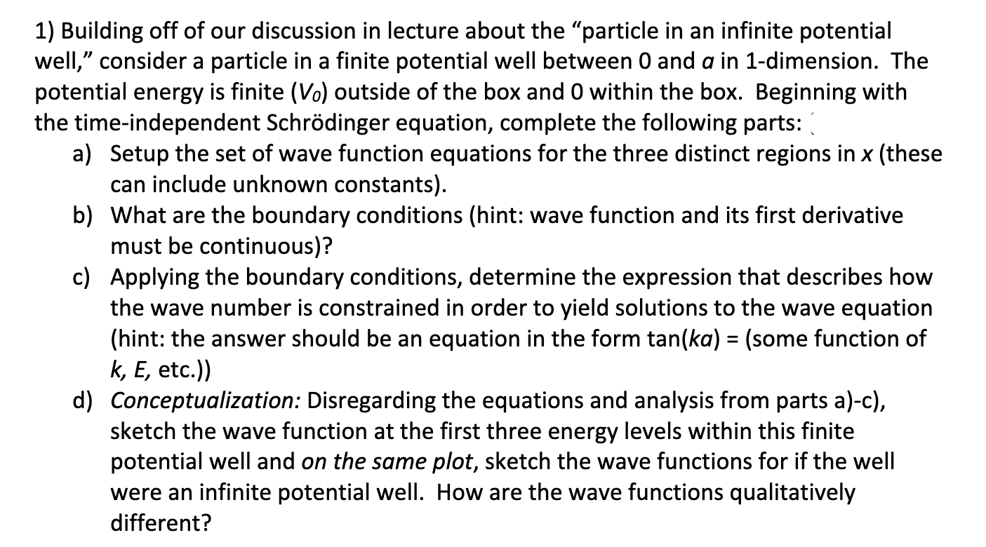 Solved 1) Building off of our discussion in lecture about | Chegg.com