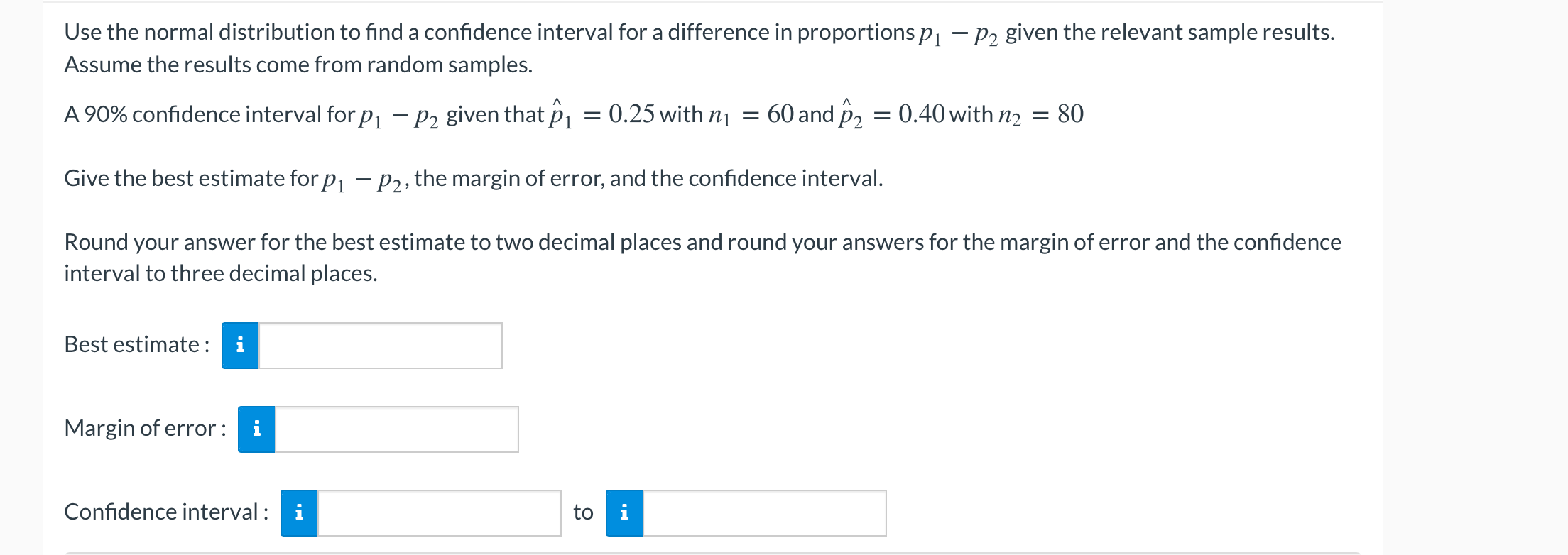 Solved Use the normal distribution to find a confidence | Chegg.com