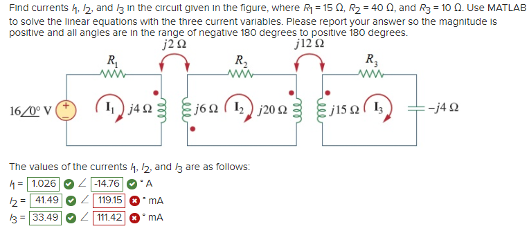 Solved Find Currents 1, 2, And In The Circuit Given In The | Chegg.com