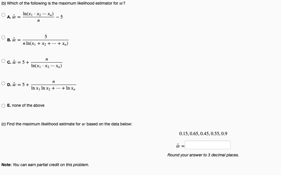 Solved Problem 11 9 Points Suppose F X 5 W X4 W 0 Chegg Com