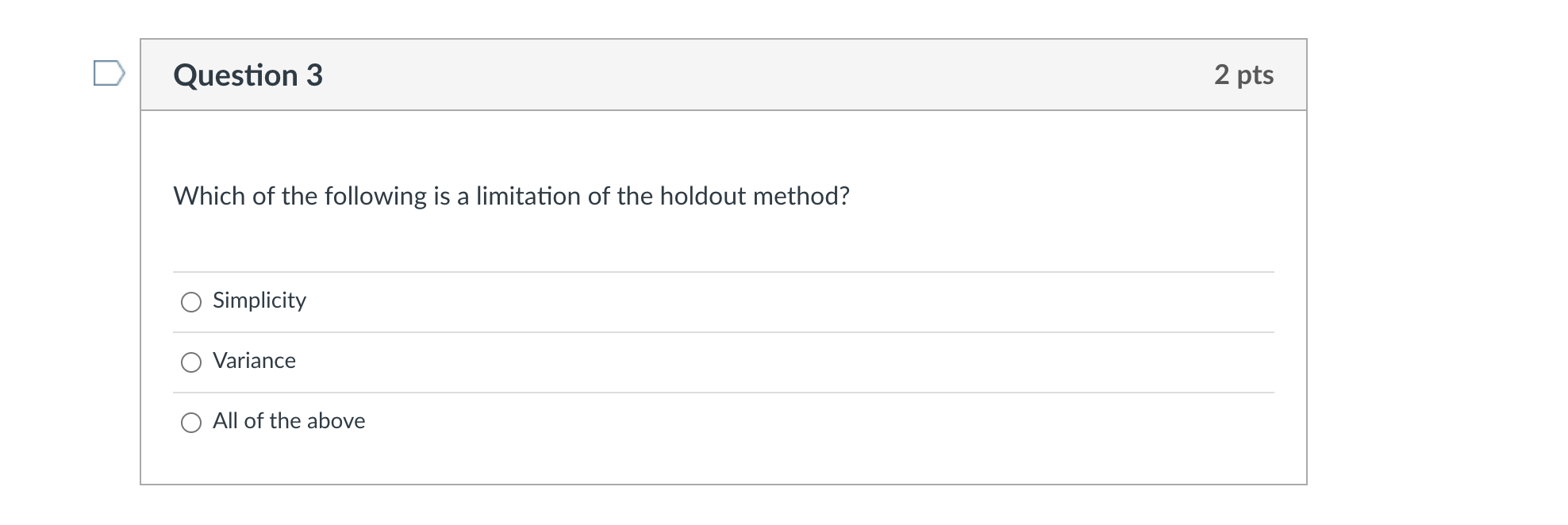 Solved Question 3 2 pts Which of the following is a | Chegg.com