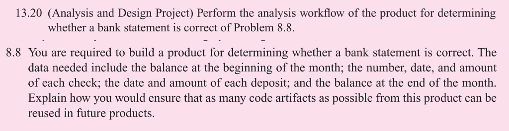 Solved 13.20 (Analysis and Design Project) Perform the | Chegg.com
