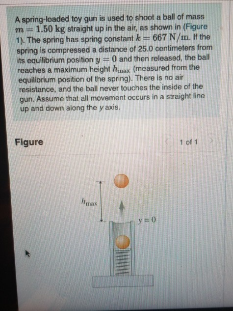 Toy Gun Spring Loading Solved A spring-loaded toy gun is used to shoot a ball of | Chegg.com