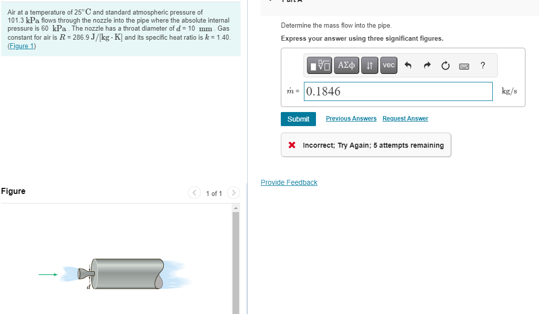 Solved Air At A Temperature Of 25∘C And Standard Atmospheric | Chegg.com