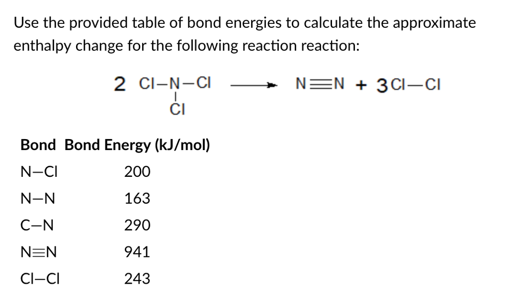 solved-use-the-provided-table-of-bond-energies-to-calculate-chegg