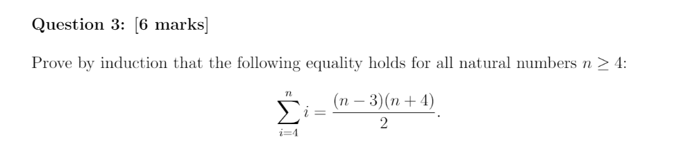 Solved Prove by induction that the following equality holds | Chegg.com