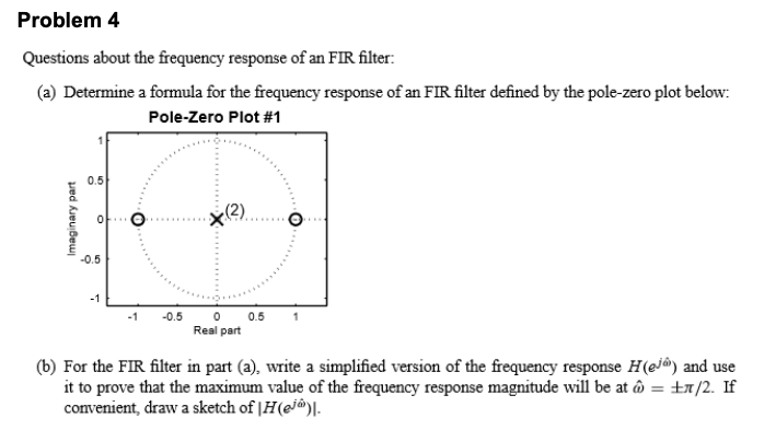 Solved Problem 4 Questions About The Frequency Response Of | Chegg.com