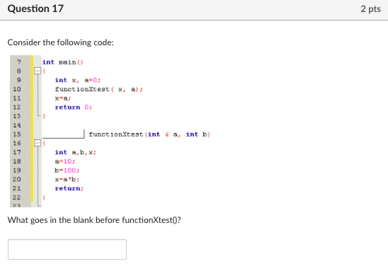 Solved Question 1 2 pts Examine the following code fragment: | Chegg.com