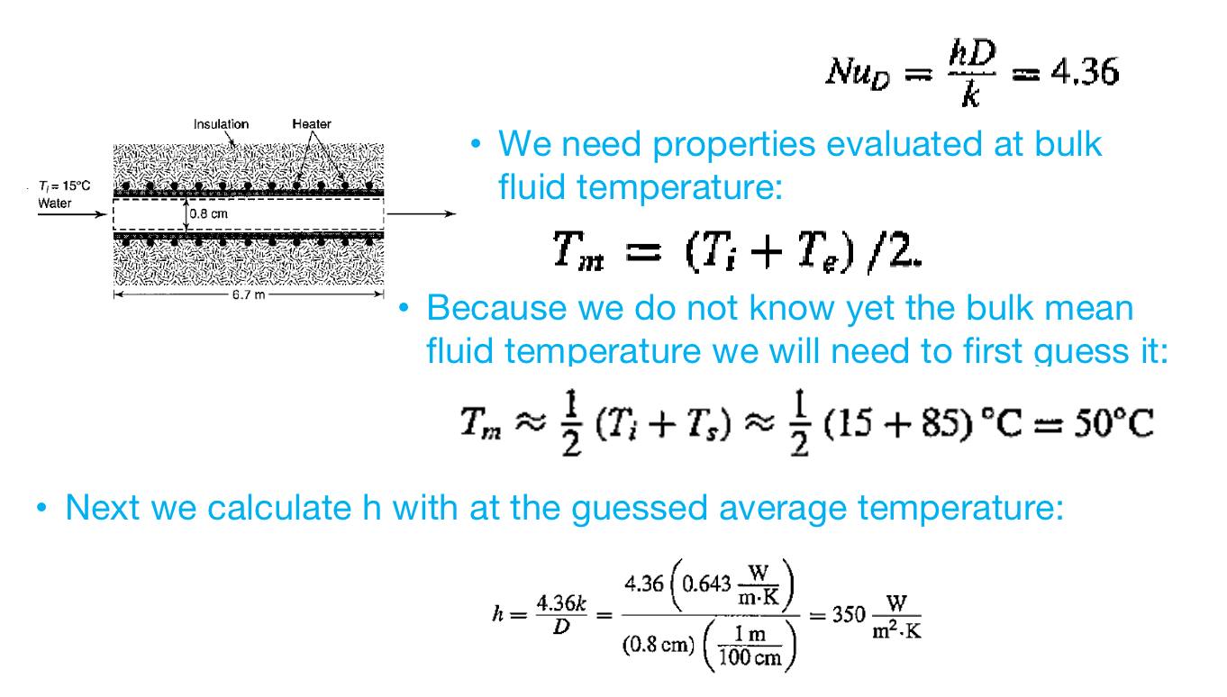 Solved Convection in a pipe with a constant heat flux at the | Chegg.com