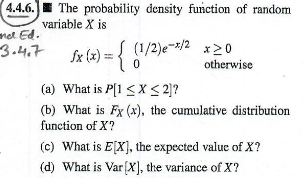 Solved 6. The probability density function of random | Chegg.com