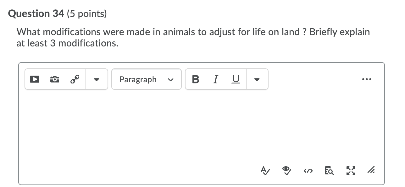 Solved Question 33 (5 points) Organisms that have an | Chegg.com