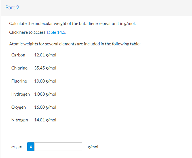 Solved Calculate the numberaverage molecular weight of a