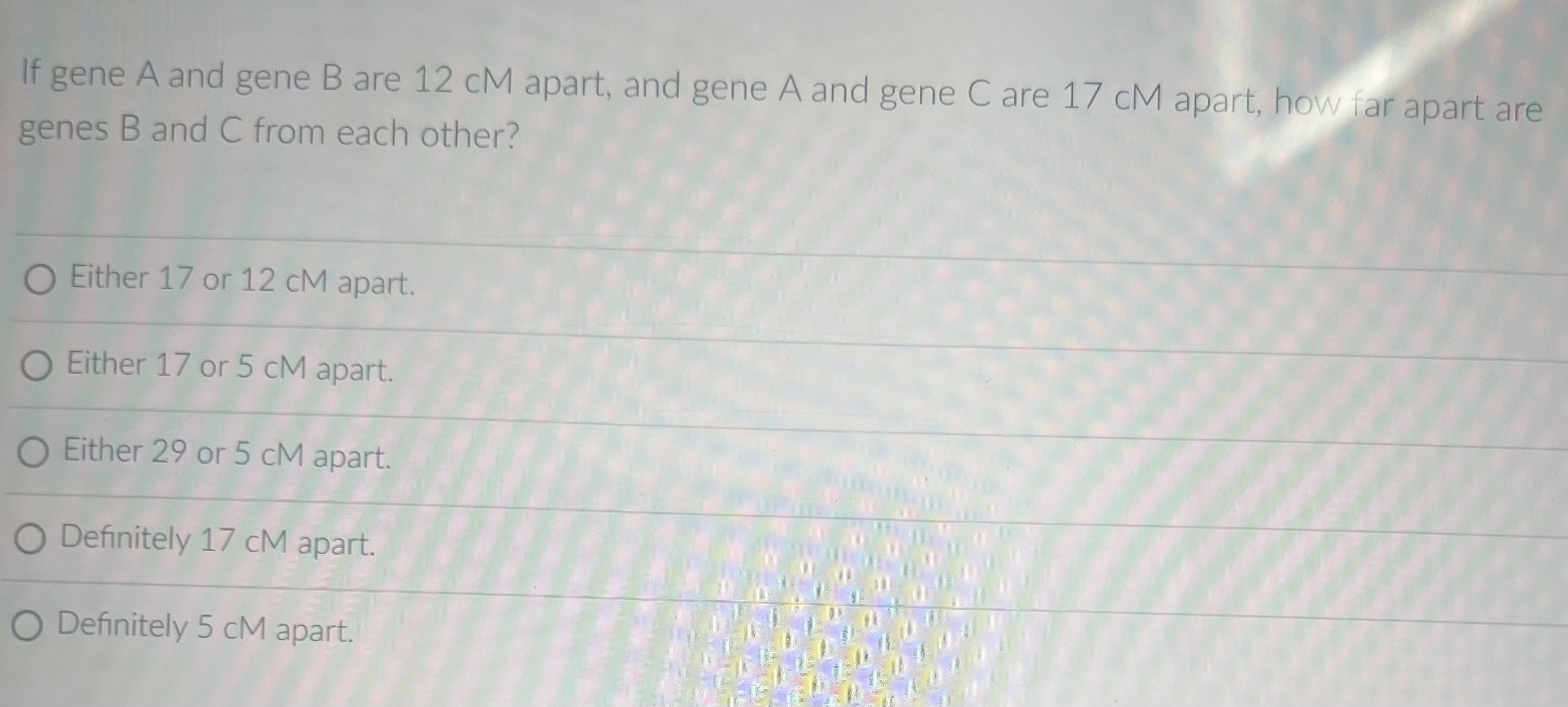 Solved If Gene A And Gene B Are 12cM Apart, And Gene A And | Chegg.com