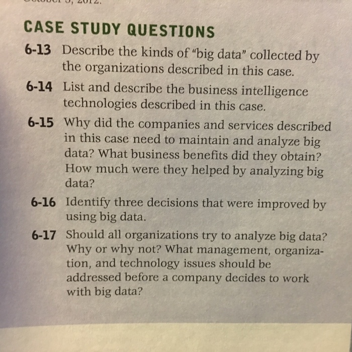 big data for dummies case study answers