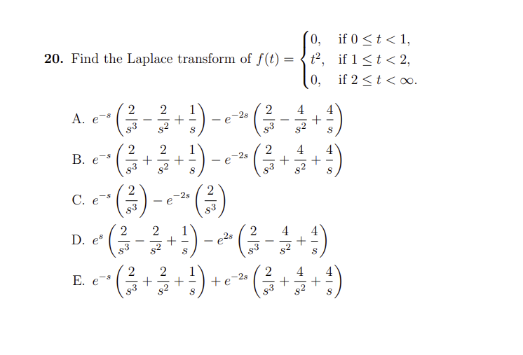 Solved Find the Laplace transform of | Chegg.com