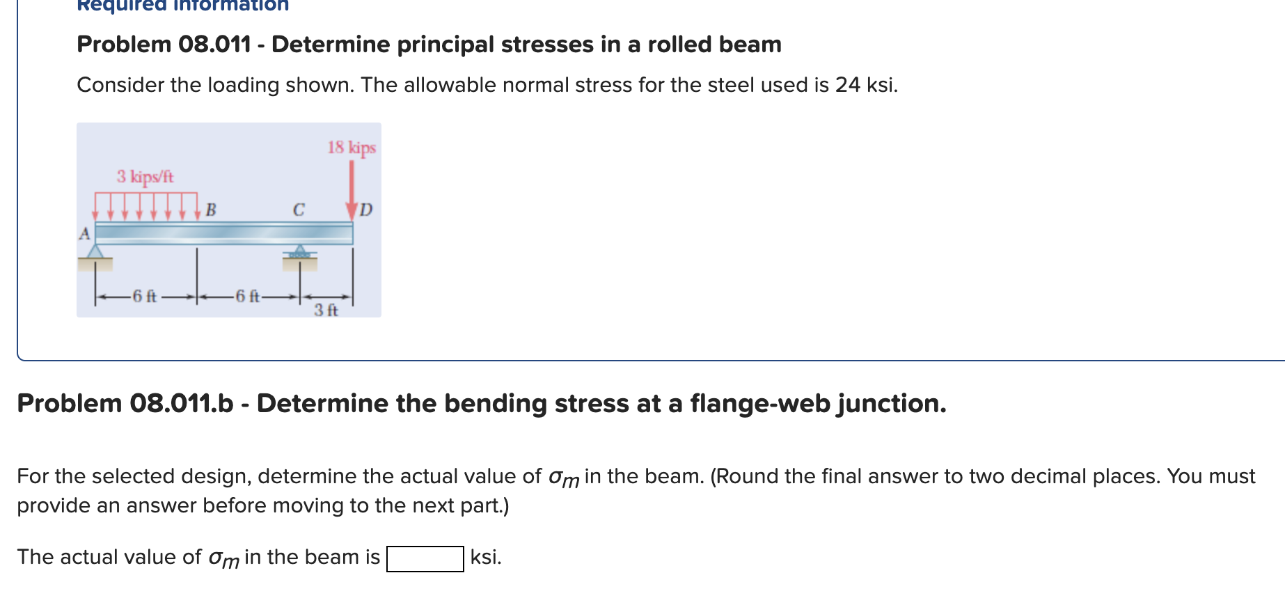 Solved Problem 08.011 - Determine Principal Stresses In A | Chegg.com