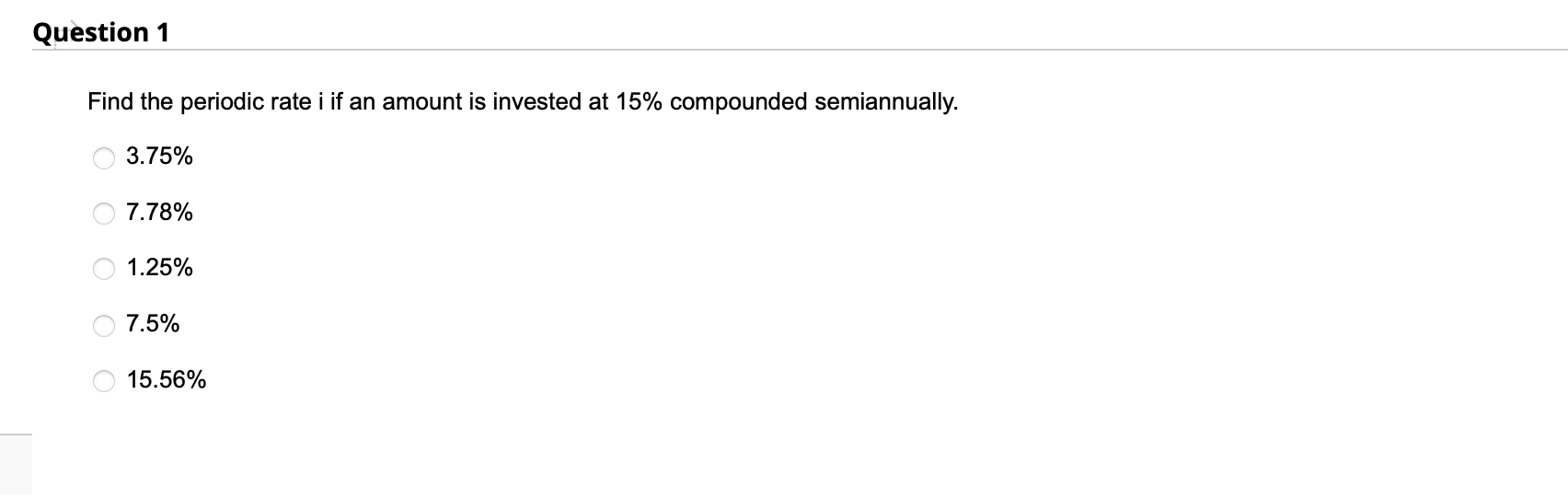 Solved Find the periodic rate i if an amount is invested at | Chegg.com