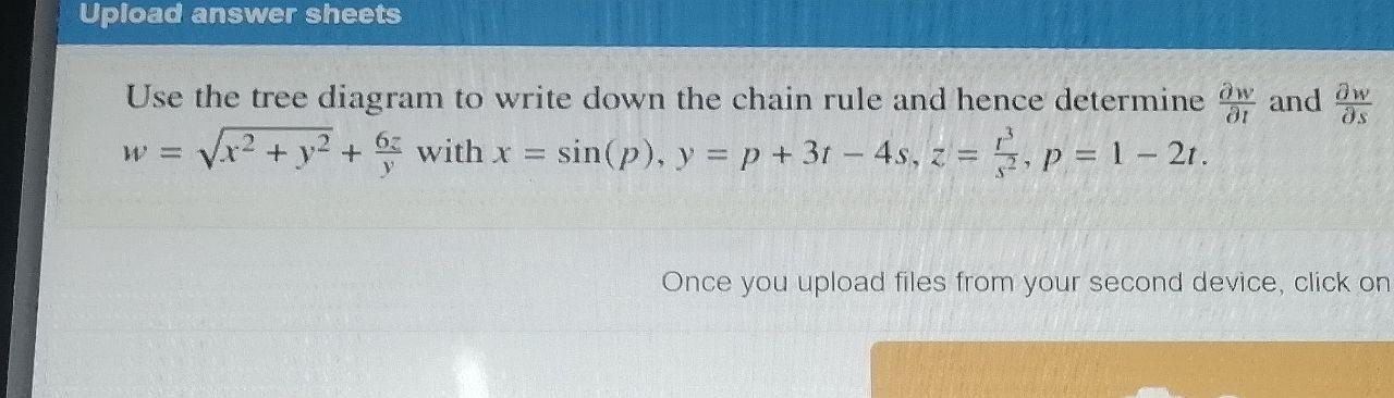 Solved Upload answer sheets Оw Os Use the tree diagram to | Chegg.com
