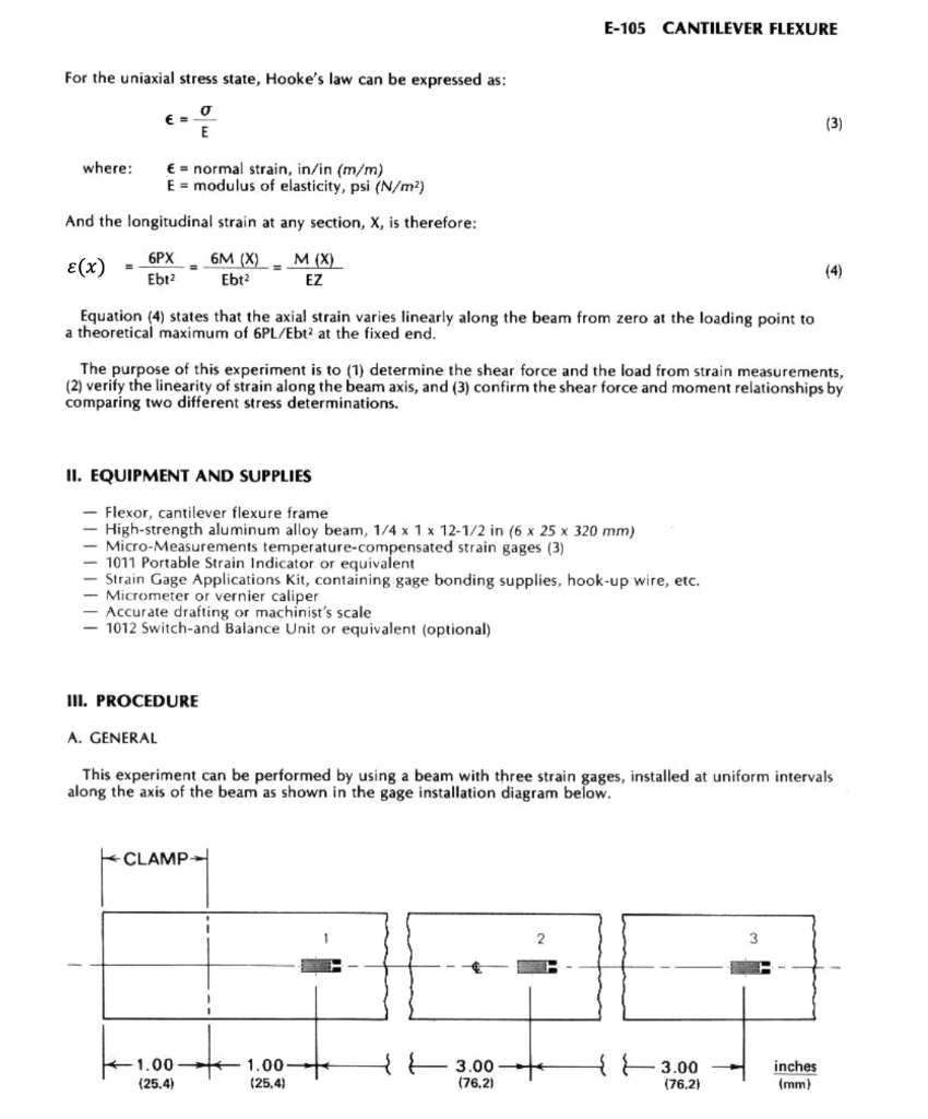 LAB #3: Cantilever Flexure OBJECTIVE The object of | Chegg.com