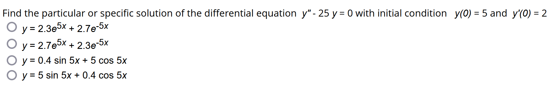 Solved Find the particular or specific solution of the | Chegg.com