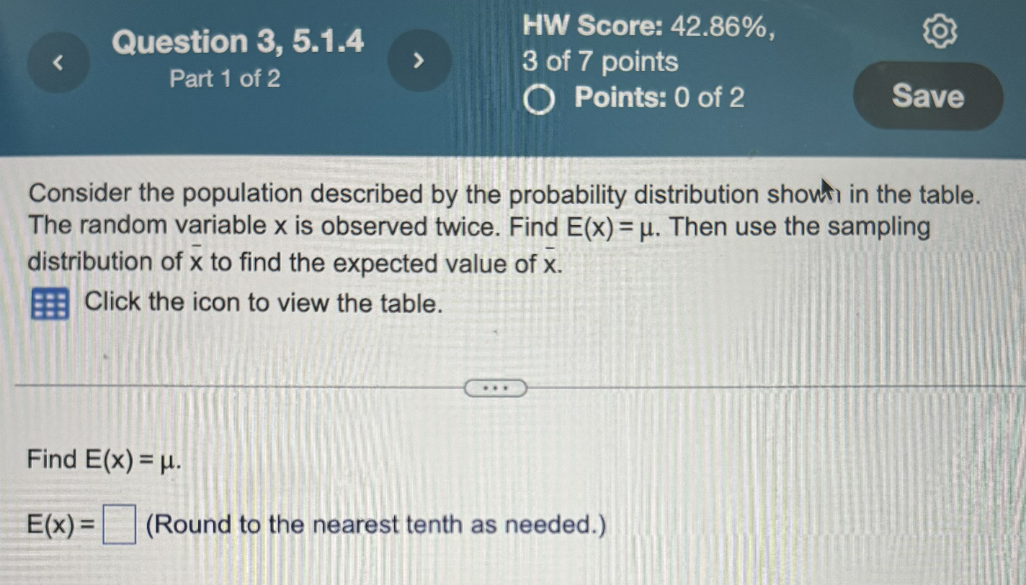 Solved Consider the population described by the probability | Chegg.com